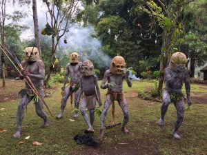 Goroka Mud Men Ceremony, Coffee Growing Community, Papua New Guinea